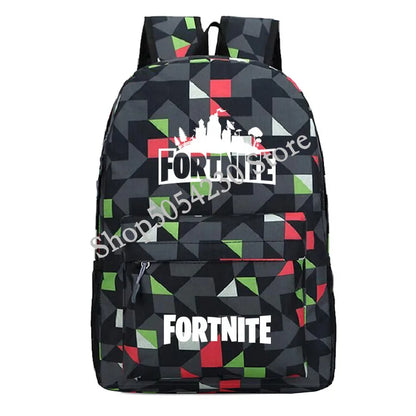 Mochila Fortnite Games, mochila escolar Fortnite para adolescentes, unissexo, com compartimento para portátil, para escola, viagens e uso casual