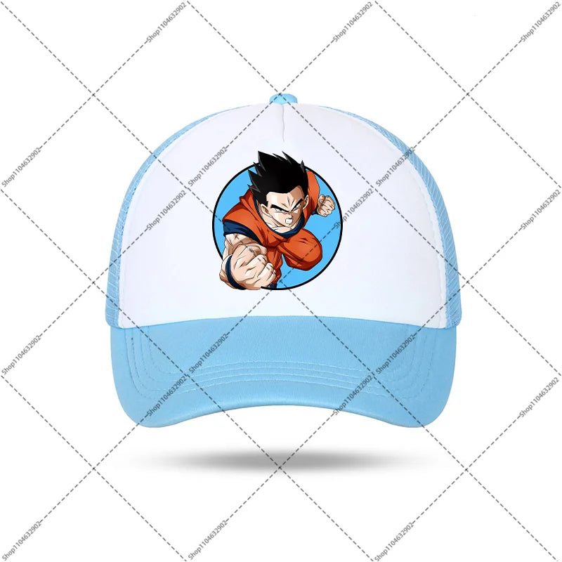 Dragon Ball-baseballkeps för kvinnor och män, solhattar, kepsar med tryck av seriefigurer och anime, bekväma unisex-bomullskepsar för vuxna, perfekta som sommargåvor och festpresenter