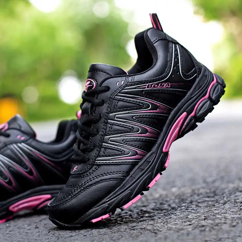 BONA New Hot Style Women Running Shoes Lace Up Sport Shoes Outdoor Jogging Walking Athletic Shoes Comfortable Sneakers For Women