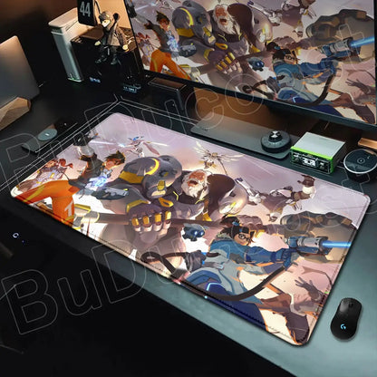 Overwatch Gaming Anime Girl Large XXL Mouse Pad HD Printing Computer Keyboard Mats Laptop Office Rubber Soft Desk Rug 900x400 MM