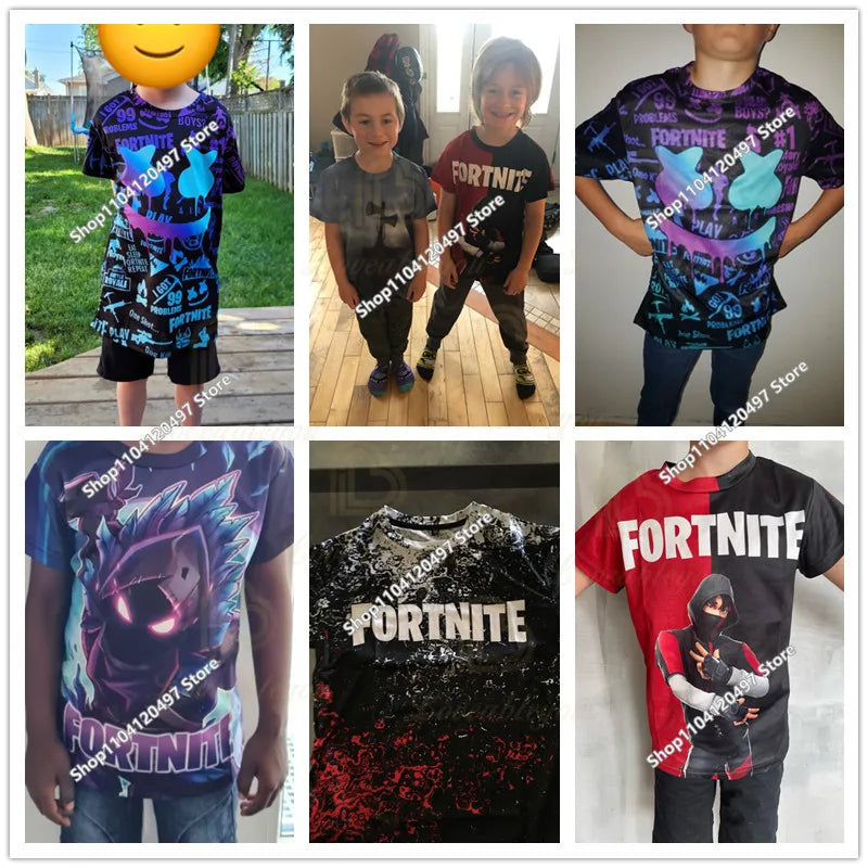 Children's Clothing Fortnite Cosplay Hoodie Sweatshirt Battle Ikonik Man Sleeve Costume Christmas Pullover Stress Shirt Clothes