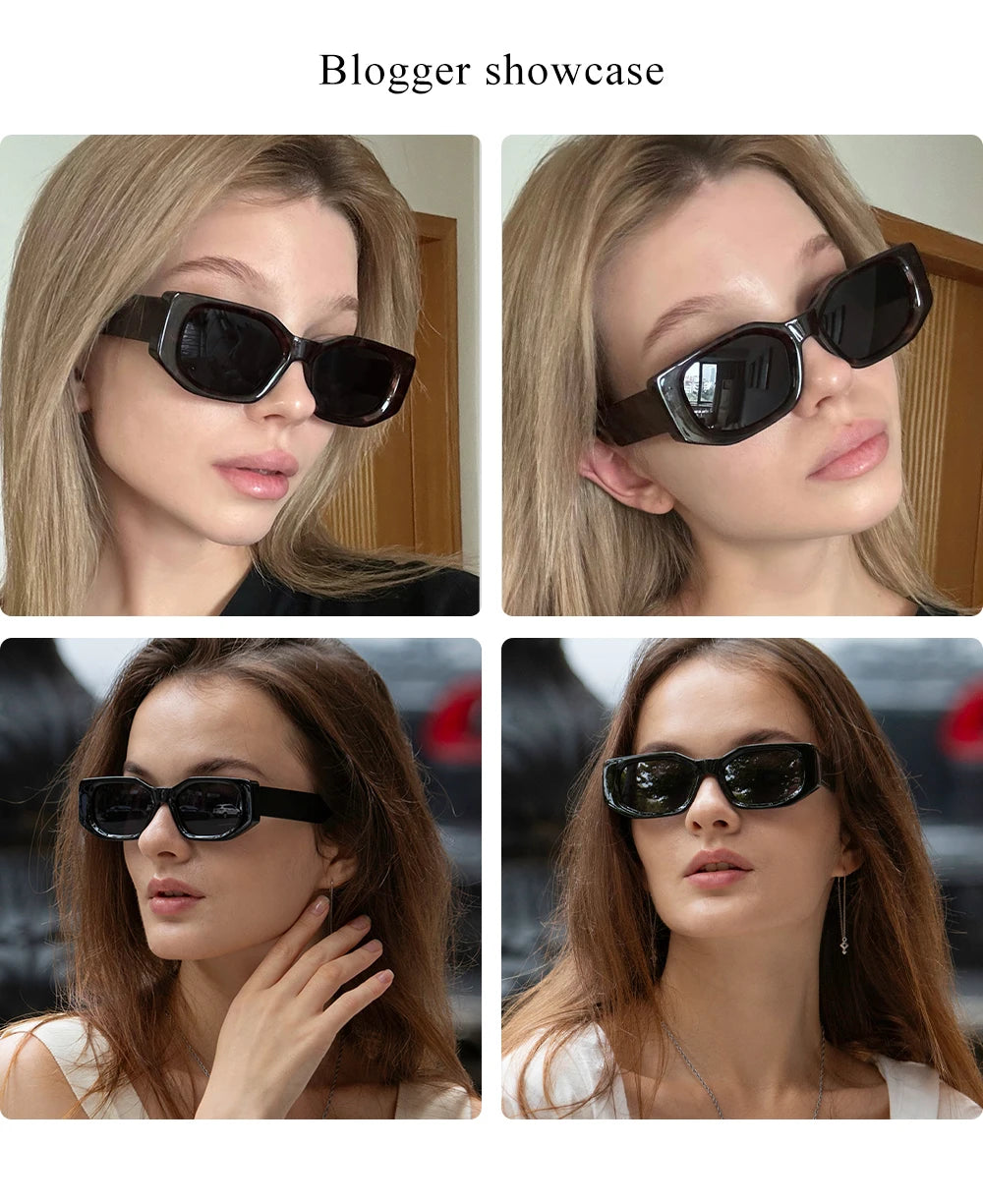 Ruiao 2026 new black classic retro designer branded concave irregular thick frame men women fashion sunglasses