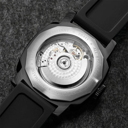 SEAKOSS GMT Men‘s Diving Automatic Mechanical Watches Seagull ST2557 Movement 316L Super Luminous Calendar 10Bar Reloj Homber