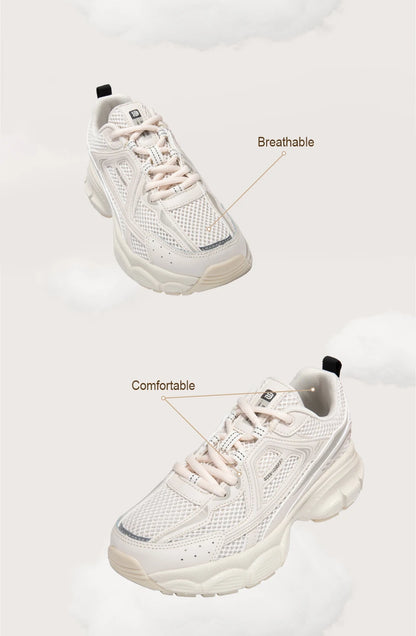 Baasploa Women Running Shoes Fashion Lightweight Mesh Non-slip Jogging Sneaker Female Outdoor Breathable Colorful Casual Shoes