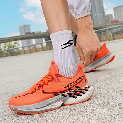 Men's Sports Shoes New Marathon Casual Sports Lightweight Running Shoes Youth Comfortable Mesh Cushioning Outdoor Fitness Shoes