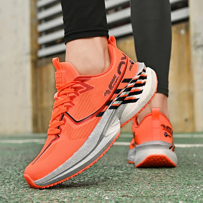 Men's Sports Shoes New Marathon Casual Sports Lightweight Running Shoes Youth Comfortable Mesh Cushioning Outdoor Fitness Shoes