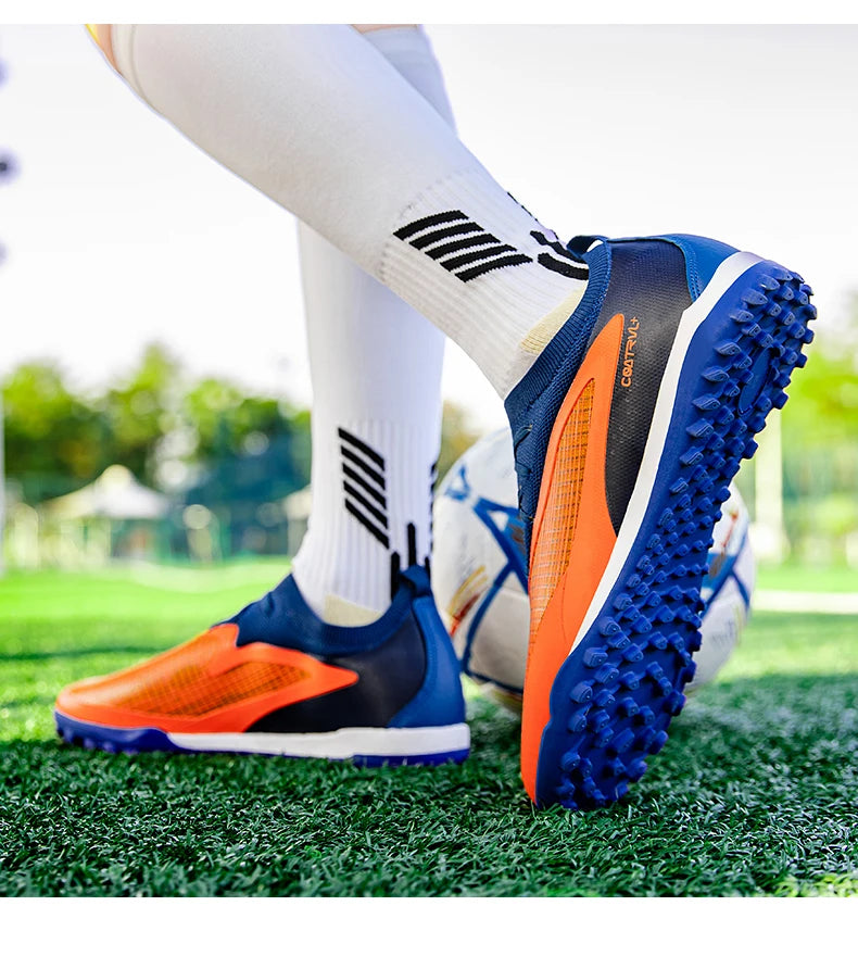 New Men Football Boots Sport Adult Long Spikes Soccer Shoes Training Outdoor Cleats Breathable Non Slip Boys Match Comfortable