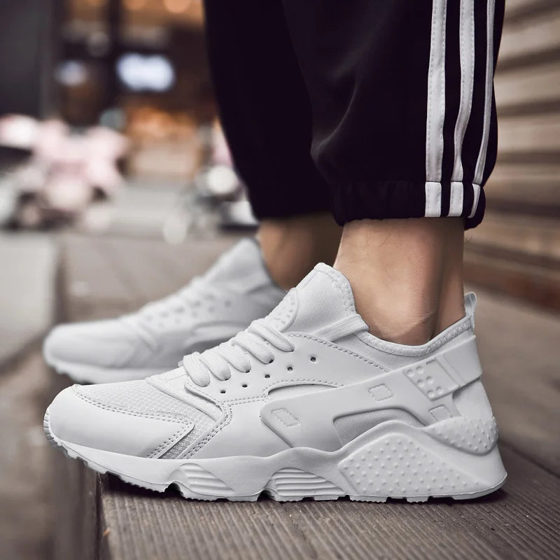 Men Sneakers Fashion Lightweight Comfortable Breathable Sports Shoes For Men Walking Shoes Summer Mesh Flat Red Tennis Shoes