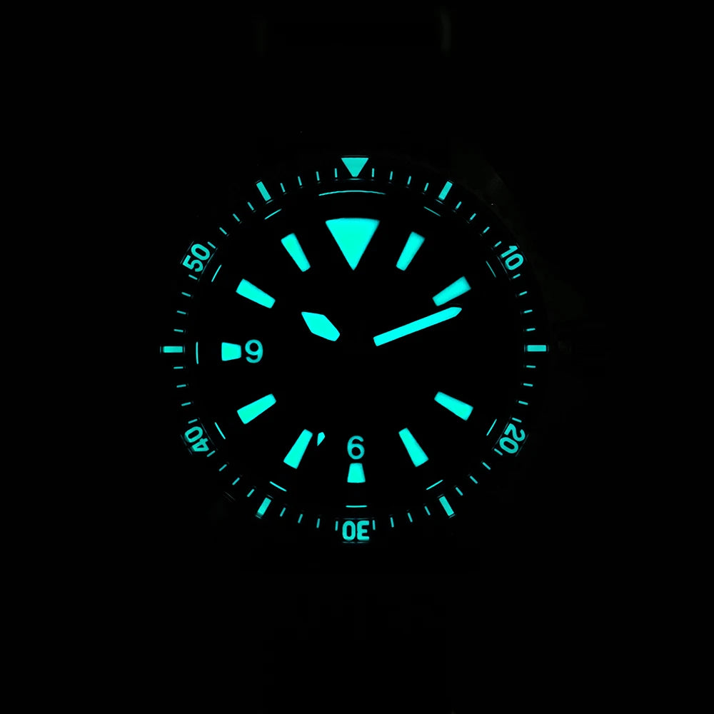 Watchdives WD1980 V3 Quartz Watch VH31 Sweep Movement Sapphire Vintage Watch 100m Waterproof Stainless Steel Luminous Mens Watch