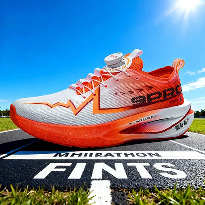 Men Running Shoes Carbon Board Speciality Sports Breathable Lightweight Women's Comfortable Athletic Nonskid Marathon Sneakers