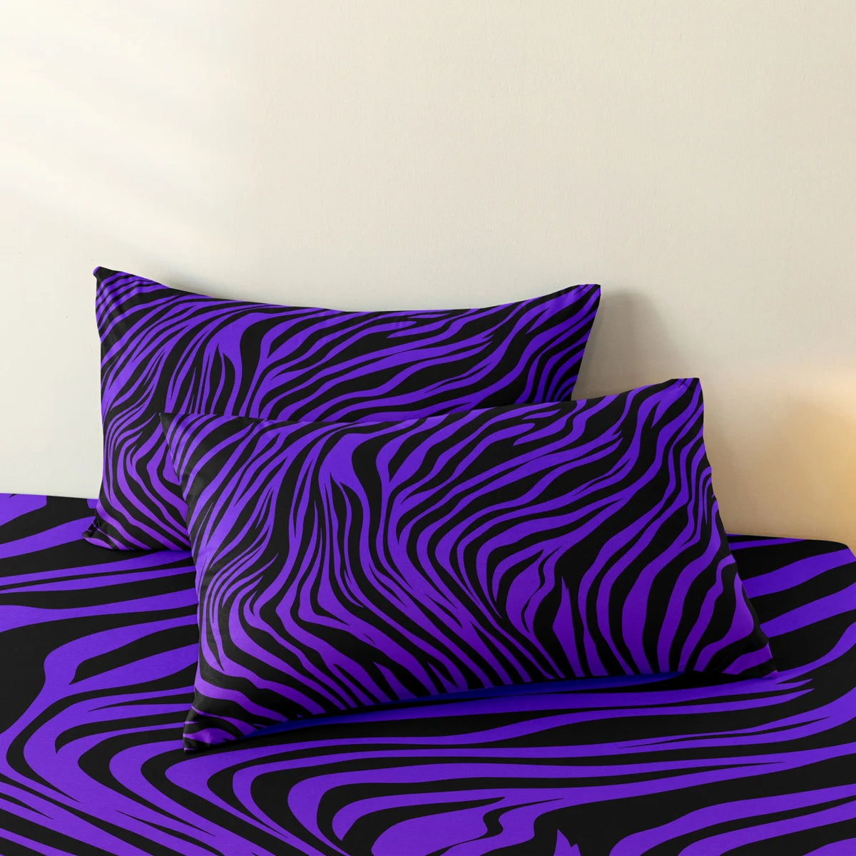 3pcs Bedding Set Rose Red Zebra Print Leopard Print Digital Print Duvet Cover Set,,Digital Print,Using A Family Hotel Dormitor