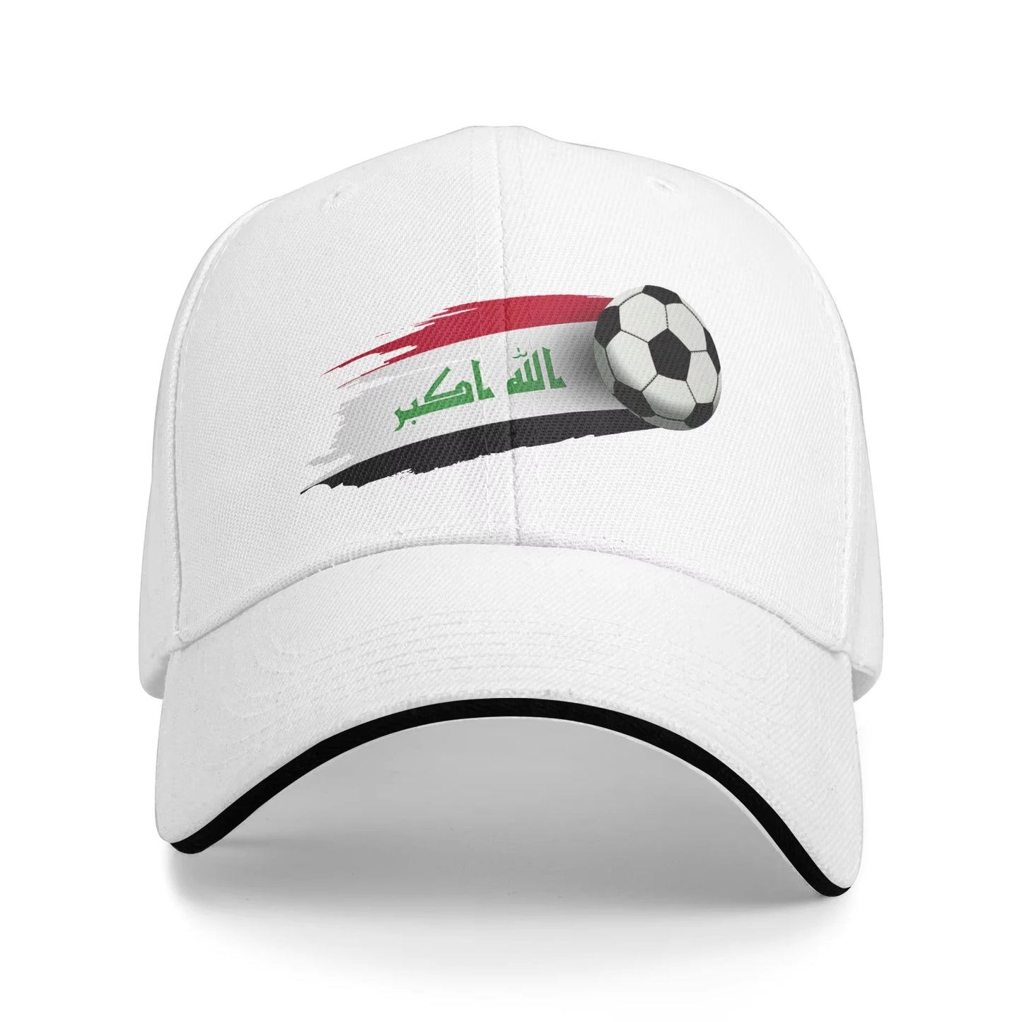 Men's Women's Iraq Flag Iraqi Soccer Outdoor Hat  Sun Baseball Caps Casual Baseball Cap Sports Hats