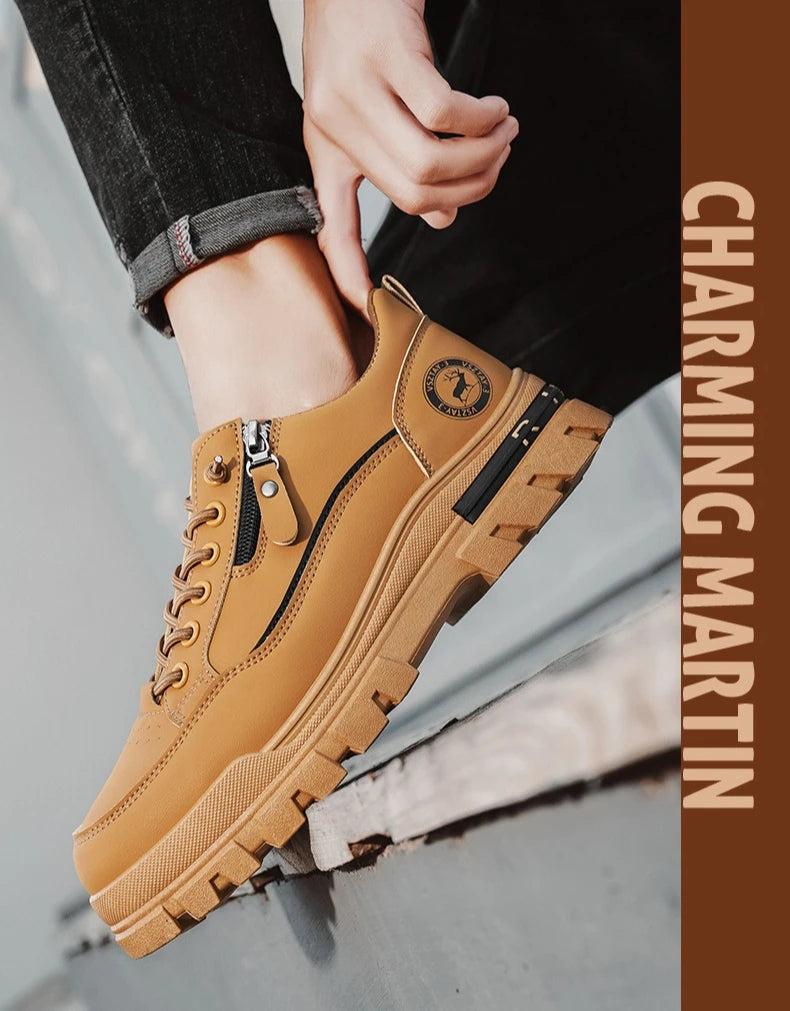 Men's Casual Sports Outdoor Hiking Trendy Fashion Comfortable Thick-Soled Street Board Shoes