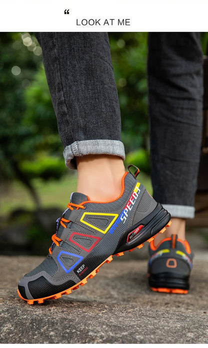 Men's Hiking Shoes Outdoor Sports Shoes Lace-up Hiking Shoes Women's Hiking Sports Shoes Non-slip Hunting Tactical Sports Shoes