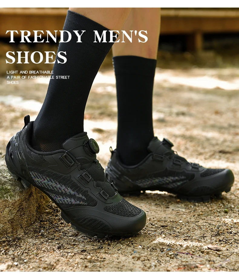 Scarpe da ciclismo MTB uomo donna T03 viola traspiranti, a sgancio rapido, per ciclismo su strada, sport outdoor, racing e allenamento