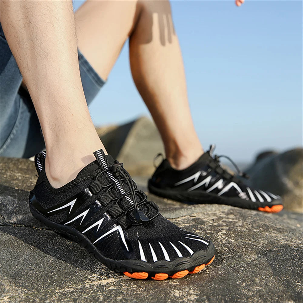 Sapatos Aquáticos Unissexo de Secagem Rápida para Homem e Mulher, Coloridos, para Praia, Natação, Surf e Beira-Mar, Ténis Aquáticos para Casal, Descalços, para Caminhada em Riachos