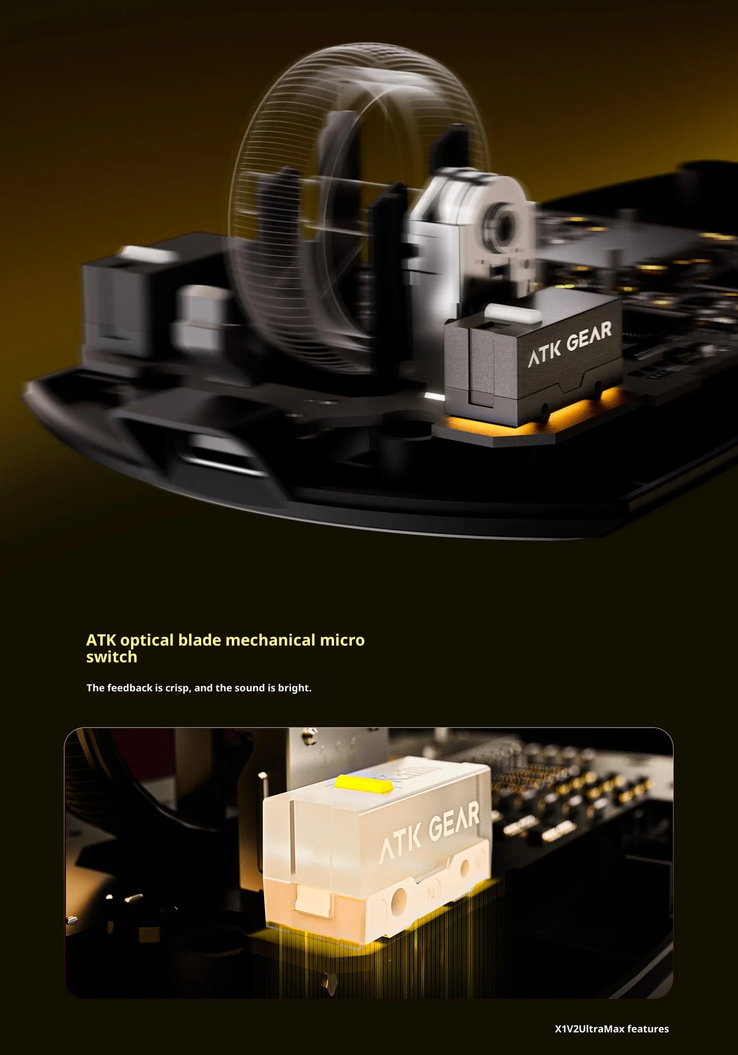 ATK X1 V2 Ultimate 2.0 Mouse Wireless Paw3950 Ultra 54g Lightweight 750ips 0.163ms Low Latency 650ips Gamer New Accessory Gifts