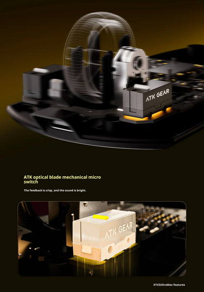 ATK X1 V2 Ultimate 2.0 Mouse Wireless Paw3950 Ultra 54g Lightweight 750ips 0.163ms Low Latency 650ips Gamer New Accessory Gifts