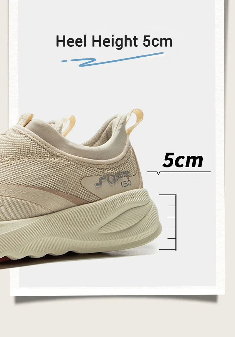 Li-Ning Women's SOFT GO 2 Slip-on Casual Walking Shoes COMFOAM Breathable Flexible LiNing Comfortable Sports Sneakers AGLV006
