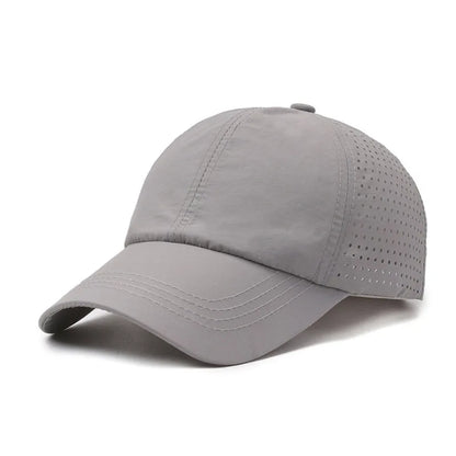 Casquette de soleil à séchage rapide pour femme, casquette de sport décontractée pour homme, casquette de baseball grande taille 60-65 cm, casquette à visière ajustable, casquette à visière