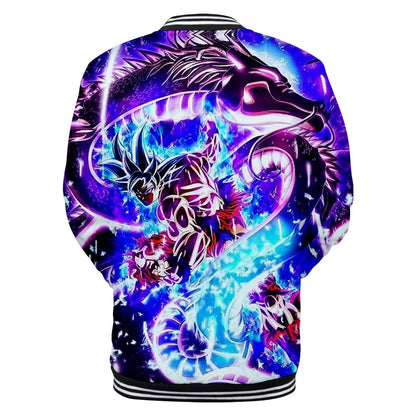 Dragon Ball Streetwear Baseball Uniform for Man Women Son Goku Adults Costumes Jackets Spring Fall Coat Cardigan Sweatshirt Gift