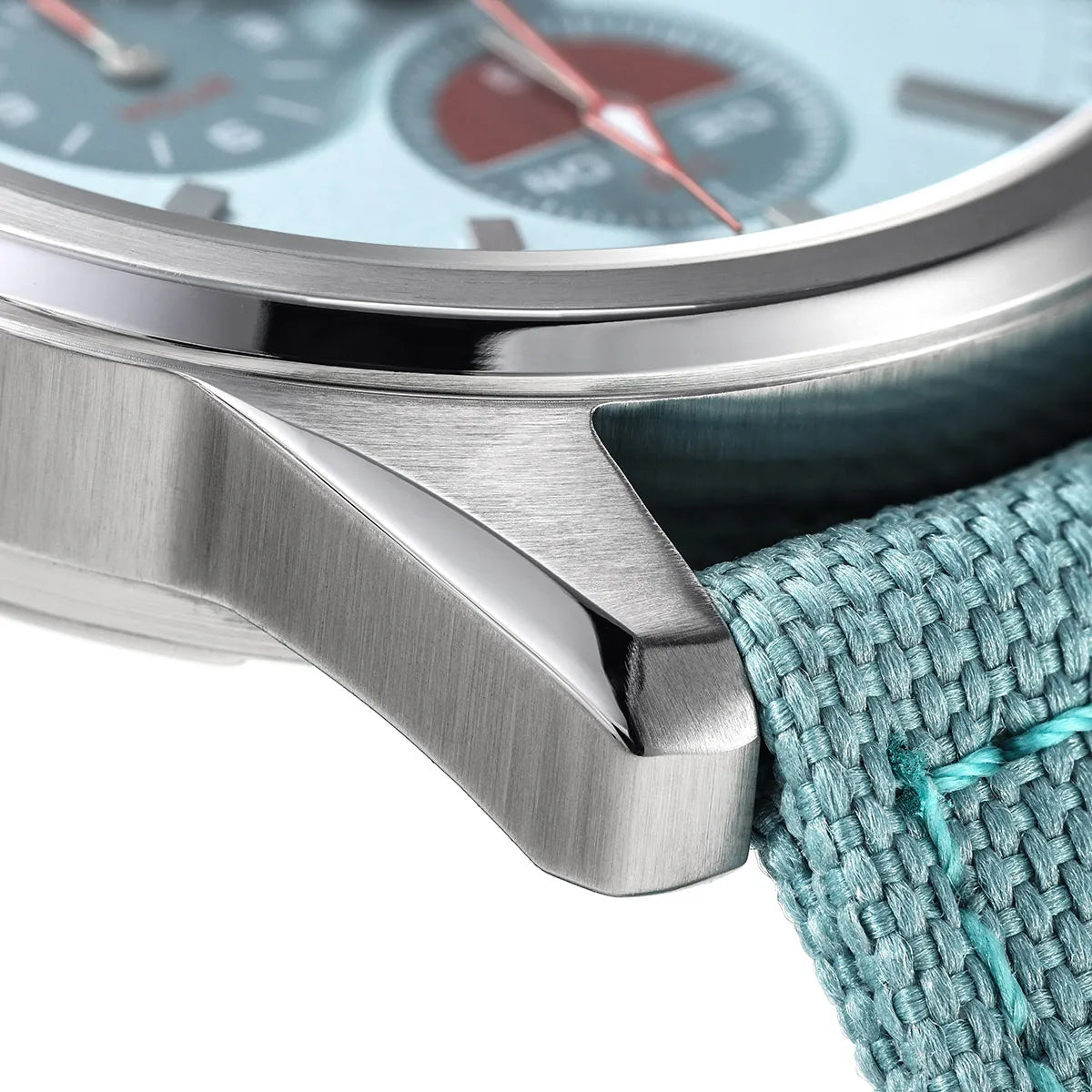 BERNY Chronograph Watch for Men/Women 37mm Dial Woven Fabric Sapphire AR Coated 5ATM Fashion Sport Calendar 316L Couple Watch