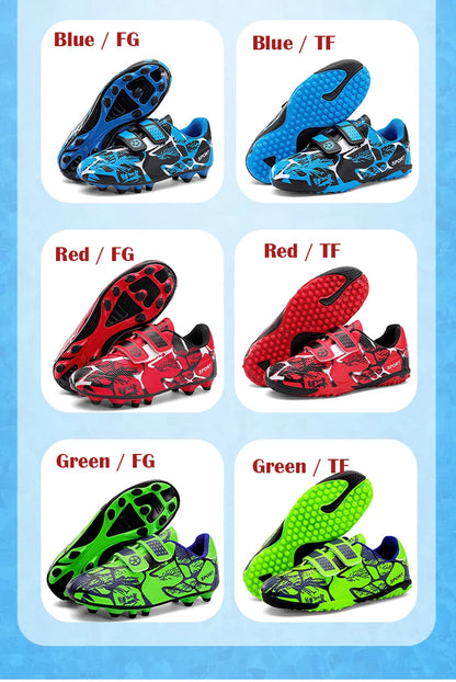 Soccer Cleats for Men Women Breathable Lightweight Anti Slip Firm Ground for Outdoor Football Training Match Sports