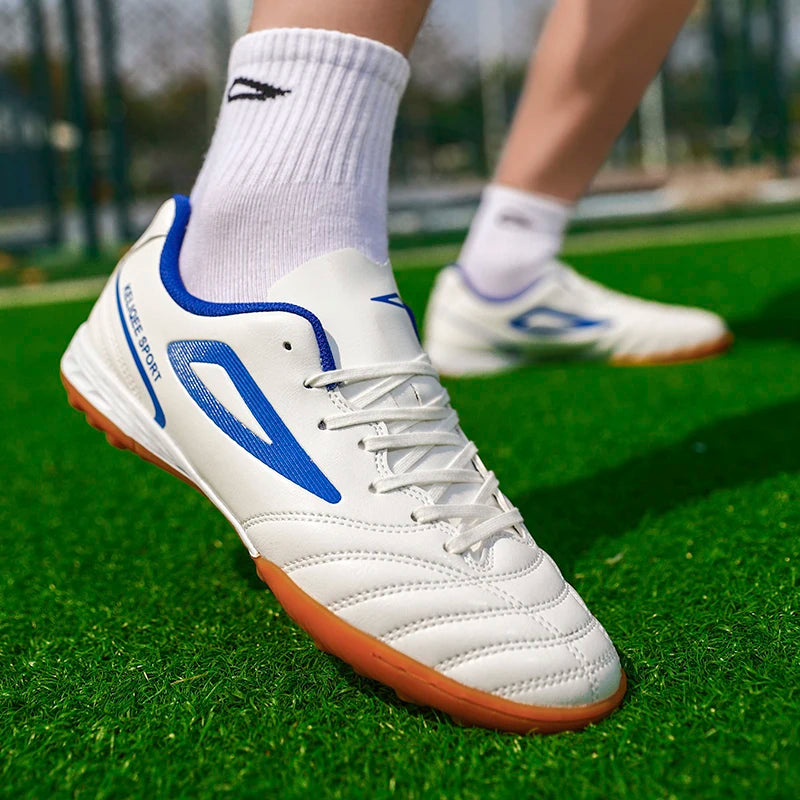 Hot Sale Best-selling Unisex Youth Football Boots Turf Cleats Anti-slip Breathable Leather Upper Lightweight Durable Soccer Trai