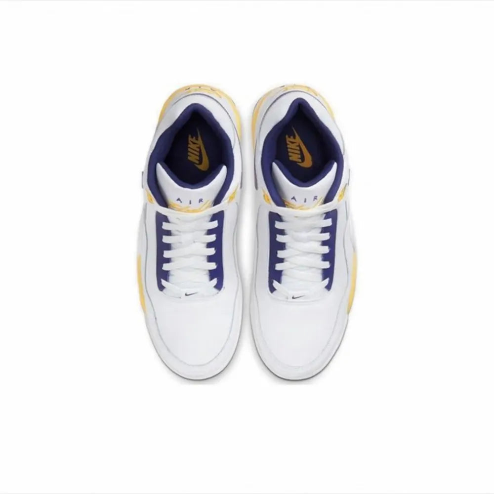 Nike Flight Legacy Mid-Top Retro Basketball Shoes with Slip-Resistant, Durable, and Cushioned Construction Unisex BQ4212-102
