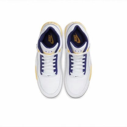 Nike Flight Legacy Mid-Top Retro Basketball Shoes with Slip-Resistant, Durable, and Cushioned Construction Unisex BQ4212-102