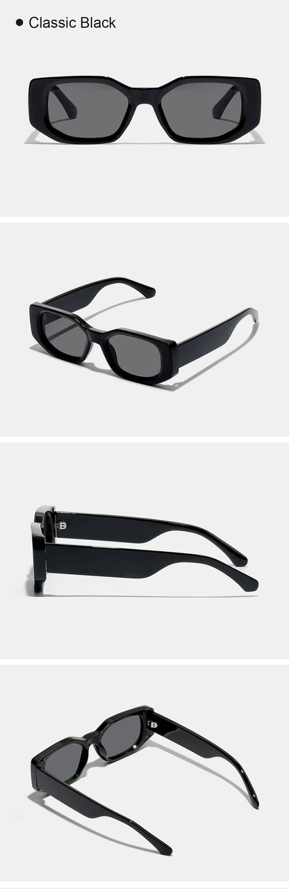 Ruiao 2026 new black classic retro designer branded concave irregular thick frame men women fashion sunglasses