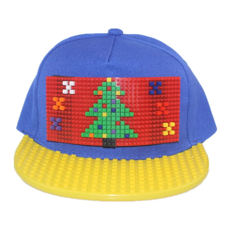 Crtani patchwork bejzbol kape, uradi-sam blokovi, snapback kape, hip hop kape za muškarce i žene, odvojivi pikseli, kape za tatu, dječje kape, kape za odrasle