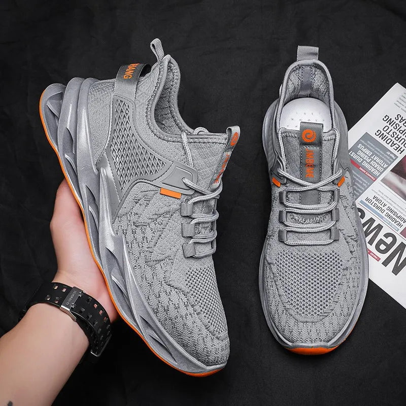 Men's Comfortable Running Shoes Breathable Sporty Casual Versatile Heightening Dad Shoes Autumn New Arrival Low Cut Sneakers