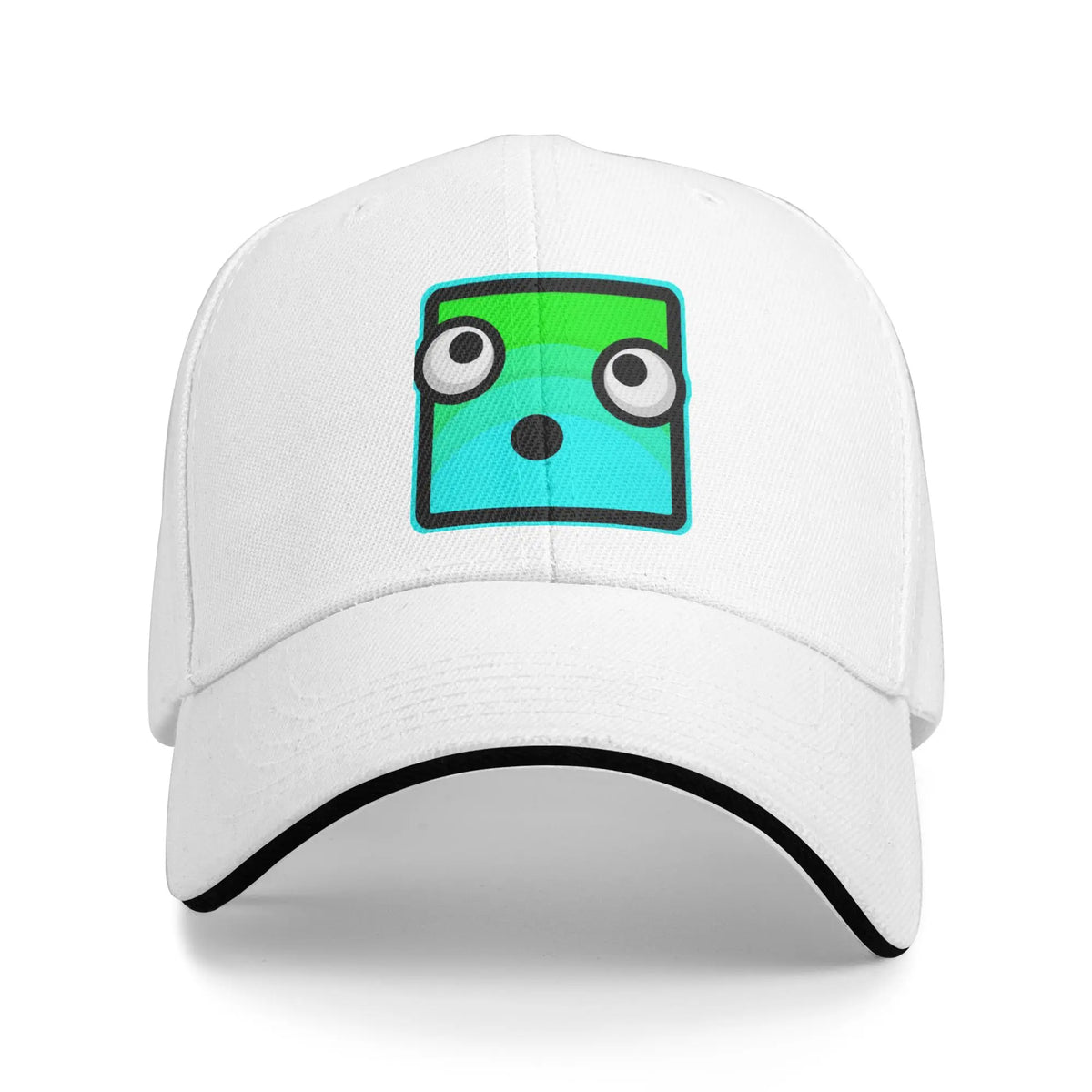 Geometry Game Dash Baseballkeps Casual Oblockerad Nivå Sandwichhatt för män och kvinnor Andningsbar huvudbonad för aktiviteter