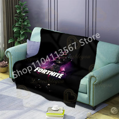 Conjunto de Cama Battle Royale F-Fortnite 3 Peças para Crianças, Capa de Edredão, Colcha e Fronha, Tamanho Duplo, Decoração de Quarto Victory Game