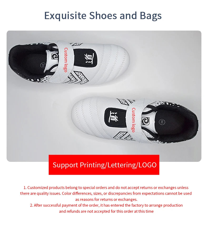 Taekwondo Shoes Breathable Wear-resistant kickboxing kung fu Professional Tae kwon do Martial Arts Sneaker Shoes Kids to Adult