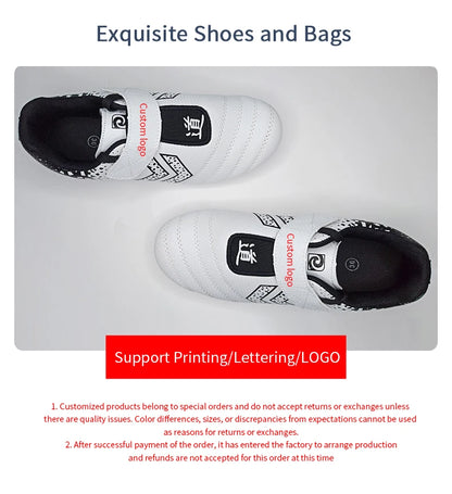 Taekwondo Shoes Breathable Wear-resistant kickboxing kung fu Professional Tae kwon do Martial Arts Sneaker Shoes Kids to Adult