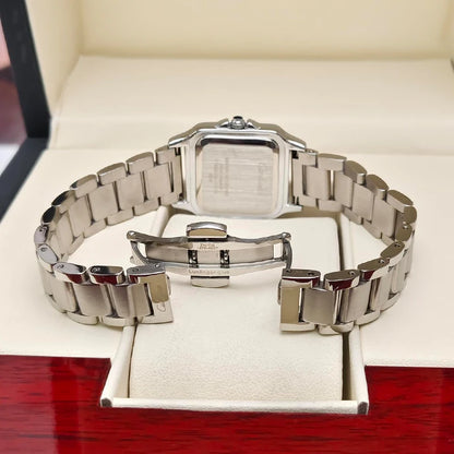 New Style Light Luxury Small Square Women's Watch, High-End Women's Watch with a Stylish Design, Luxurious, Fashionable, Casual, Simple, Compact, Trendy Watch for Female Students, European and American Style Quartz Wristwatch
