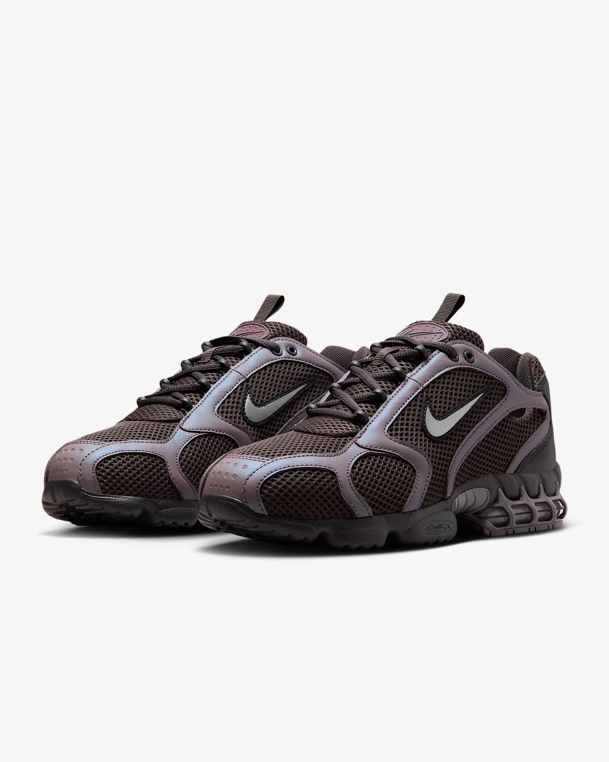Nike Air Zoom Spiridon Cage 2 Zapatillas casual unisex de caña baja, resistentes, grises y rojas, calzado lifestyle deportivo CJ1288-600