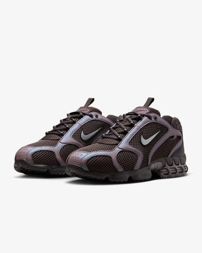 Nike Air Zoom Spiridon Cage 2 Zapatillas casual unisex de caña baja, resistentes, grises y rojas, calzado lifestyle deportivo CJ1288-600