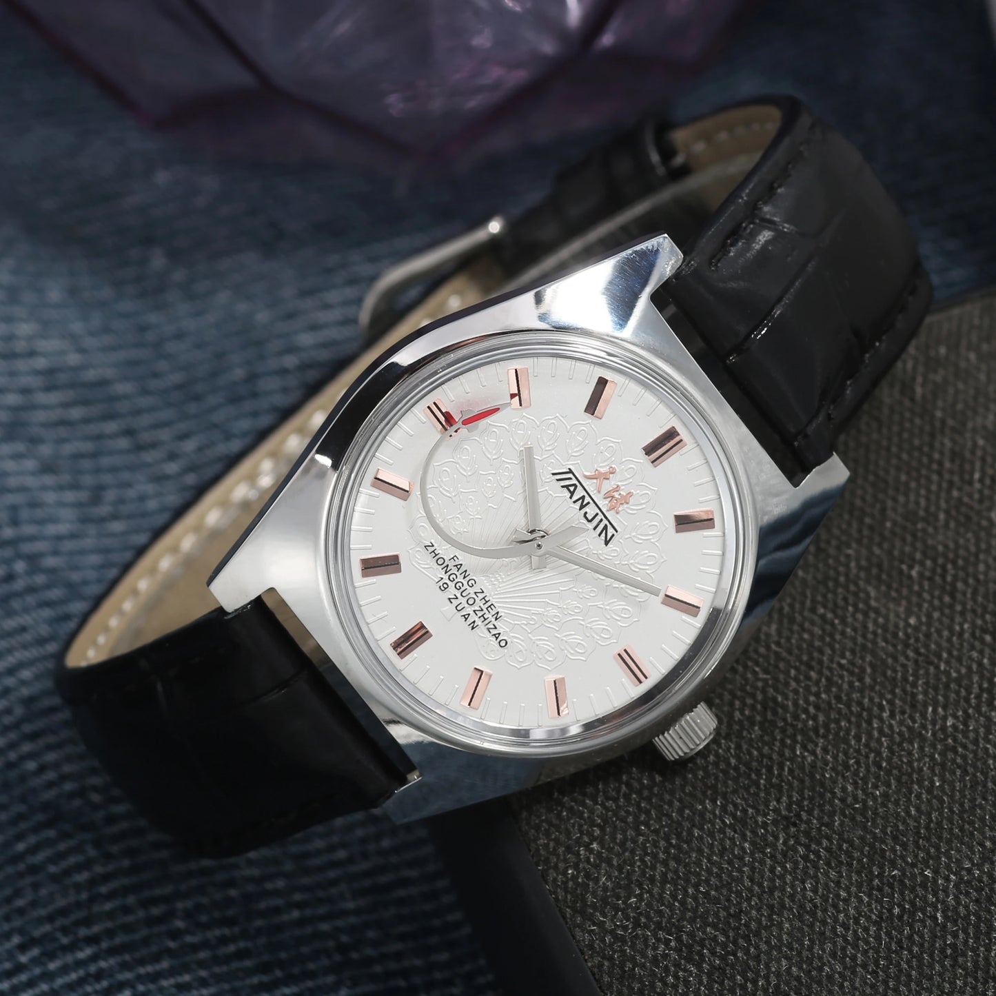 Shanghai 36MM Hand-Wind Mechanical Watch 7120 Waterproof china Watch for Men wholesale