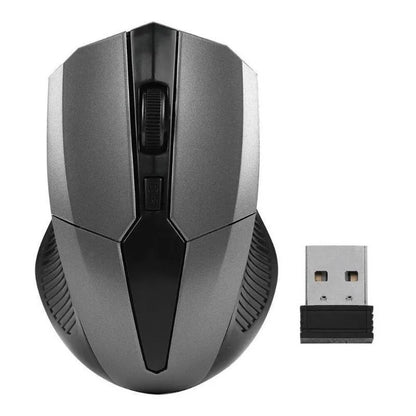 Rato sem fios 2.4Ghz 1200DPI, rato gaming ótico ajustável sem fios, para casa, escritório, jogos, PC, computador e portátil
