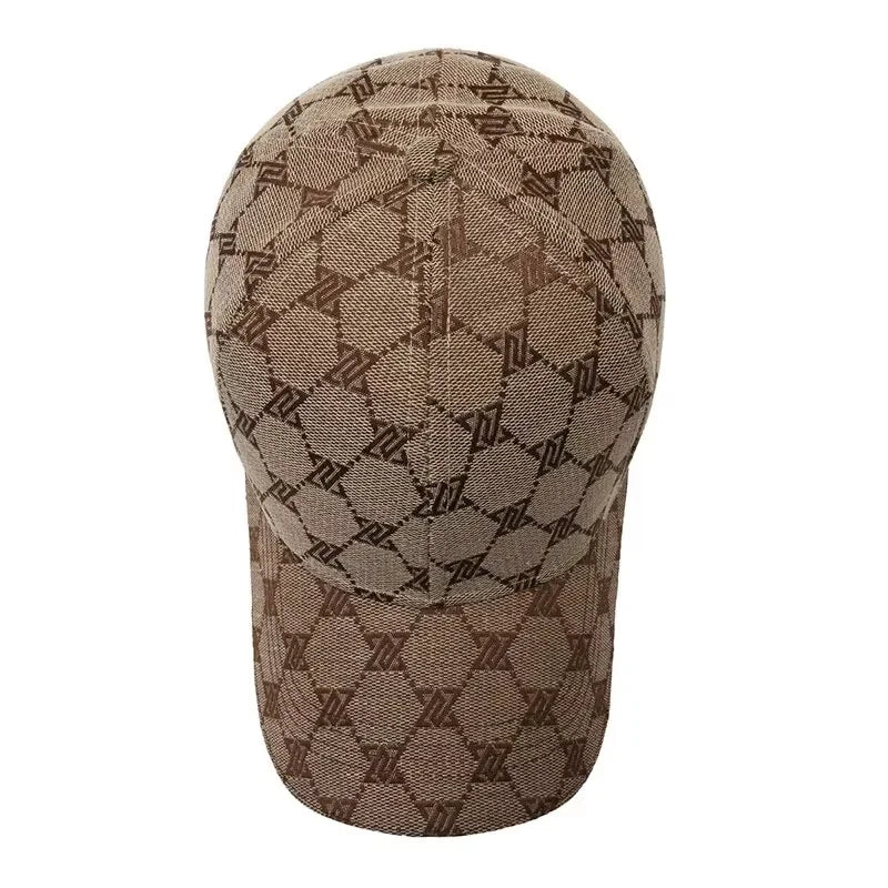 Four Seasons New Sunscreen Three-Line Sewn Baseball Cap Men's And Women's Casual Cap Net Red Distressed 1841 Hat