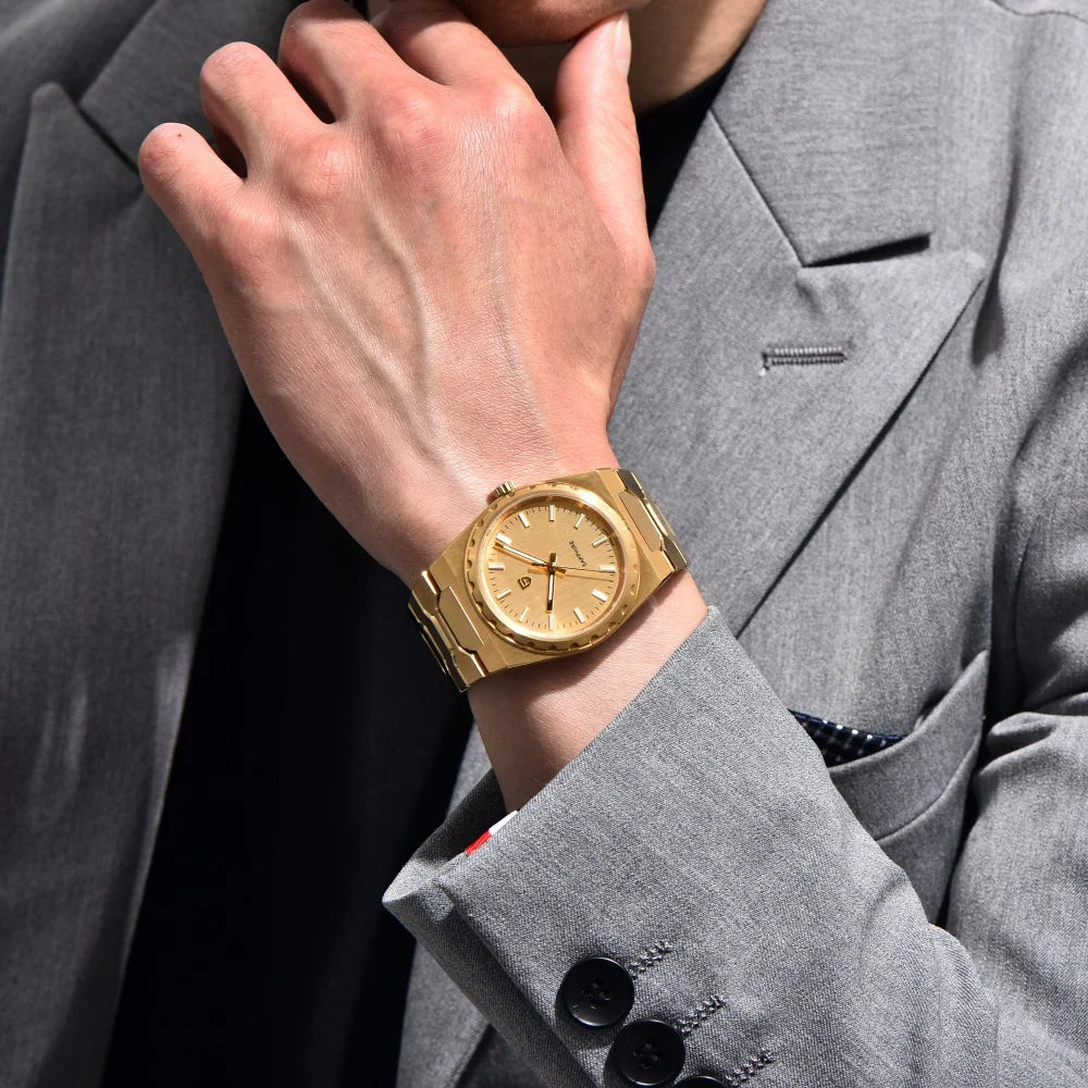 PAGANI DESIGN 2026 new ultra-thin 7mm quartz men's watch stainless steel sapphire 10Bar waterproof C3 upgrade V2 reloj hombre