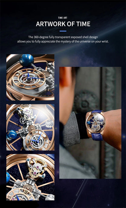 PINDU Upgraded Version Pindu Russian Roulette Celestial Series Quartz Watch Men's Astronomical Casino Las Vegas Men's Watch