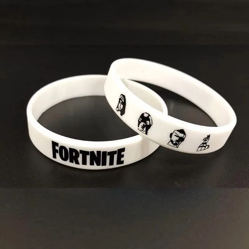 1 piece Red Black Blank Fitness Fortnite Wristband Gift Men's Women's Children's Rubber Silicone Bracelet Wholesale
