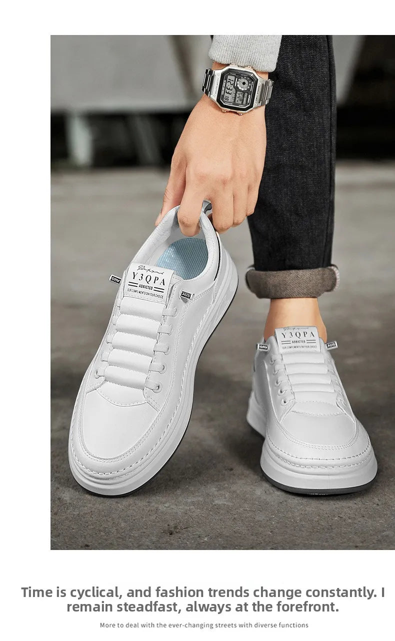Modieuze casual zomerrijschoenen voor heren, sportieve instaploafers, veelzijdig, comfortabel, ademend, slijtvast leer -..