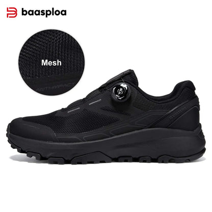 Baasploa Men Hiking Sneakers Brand High Quality Trekking Climbing Shoes Male Rotating Button Luxury Designer Outdoor Sneakers