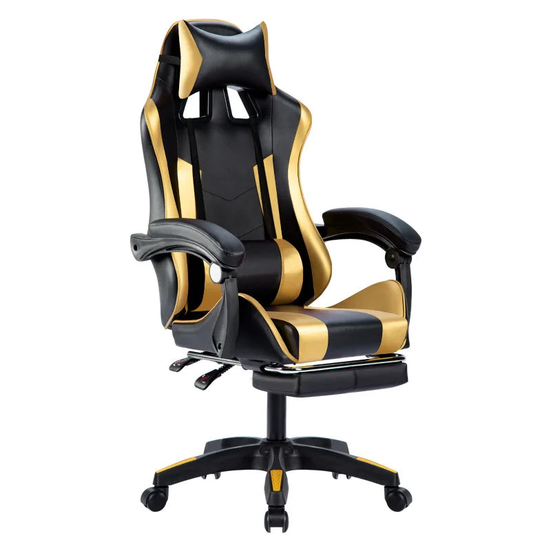 Factory Revolving Gaming Race Chairs for Gamers with Footrest