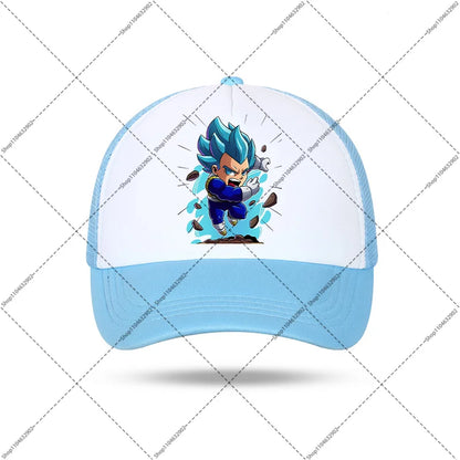 Dragon Ball-baseballkeps för kvinnor och män, solhattar, kepsar med tryck av seriefigurer och anime, bekväma unisex-bomullskepsar för vuxna, perfekta som sommargåvor och festpresenter